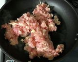 鳥もも肉そぼろ丼（味噌味）作り方1写真