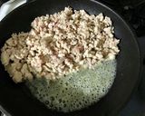 鳥もも肉そぼろ丼（味噌味）作り方3写真