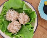 レンジで蒸すふわふわジューシーお豆腐焼売作り方11写真
