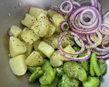 そら豆と新じゃがのオレンジ風味サラダ作り方1写真