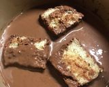 老化パンの救済☆チョコパンプディング風作り方2写真