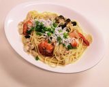 ◇殻つきボイルエビで和風きのこのパスタ◇作り方8写真