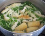 5分で完成！水菜と卵の味噌汁♪シャキふわ作り方3写真