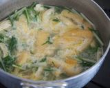 5分で完成！水菜と卵の味噌汁♪シャキふわ作り方5写真