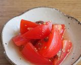 シンプル！爽やかトマトと梅干しの酢の物♪作り方4写真