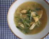 時短5分味噌汁!水菜と玉ねぎのお味噌汁♪作り方5写真
