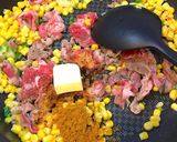 牛肉カレー炒飯★お肉柔らかコツ有簡単作り方13写真