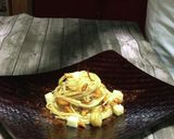 柿の種とチーズのペペロンチーノ♡作り方12写真