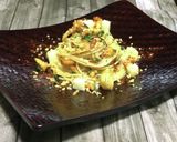 柿の種とチーズのペペロンチーノ♡作り方13写真