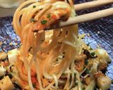 柿の種とチーズのペペロンチーノ♡作り方14写真