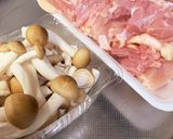 鶏としめじのアラジンソース煮作り方1写真