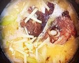 旬 春の鯛のカブト味噌汁作り方6写真
