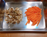 菊いもとたけのこの炊き込みご飯作り方3写真