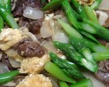 牛肉とアスパラのオイスター炒め作り方10写真