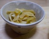 セロリめんつゆ炒めチーズ焼き作り方2写真