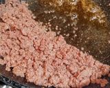 サイコロステーキ肉で簡単味付き挽き肉作り作り方4写真