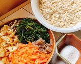 餅米無しのもちもちおこわ作り方1写真