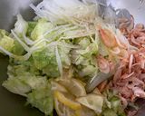 さっぱり〜春キャベツと桜エビのレモン風味作り方2写真