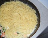 サーモンとほうれん草のクリームスパゲティ作り方5写真