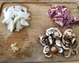 ほうれん草とキノコのクリームパスタ作り方2写真