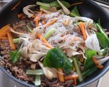 ヘルシー♪しらたきとひき肉のチャプチェ作り方4写真