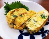 コゴミ・ちりめん入り卵焼き作り方6写真