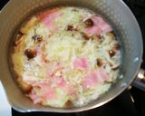 簡単！キャベツとベーコンのバター味噌汁作り方2写真