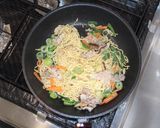 袋ラーメンで作る☆汁なし辛ラーメン作り方7写真