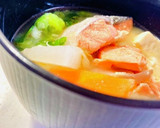 簡単コク旨っ♡鮭のあら汁♡(鮭の味噌汁)作り方20写真