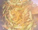 大豆のお肉と細切り野菜のとろみ炒め作り方5写真