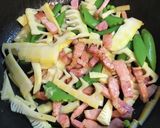 ベーコン筍スナップえんどうのバター醤油作り方5写真