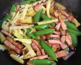 ベーコン筍スナップえんどうのバター醤油作り方6写真