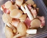 簡単5分！ホタテしめじベーコンバター作り方2写真