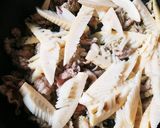 旬!たけのこと豚こま肉のバジルソース炒め作り方3写真