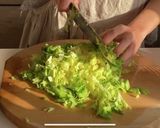 節約♪豚こま肉と春キャベツのお好み焼き作り方1写真