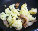 カリフラワーとカリカリベーコンのチーズ焼作り方2写真