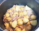 あっさりバタースープの春豚ジャガ作り方8写真