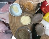 メカジキと野菜のゴマ味噌マヨホイル焼き作り方1写真