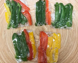 お弁当用☆豚コマとピーマン炒め作り方1写真