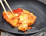 満腹!コチュジャンサムギョプサル丼作り方1写真