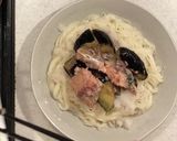 セブンイレブンの揚げナスとさば缶素麺作り方6写真