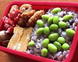 お弁当ワンランクアップ♡枝豆ゴロゴロご飯作り方2写真