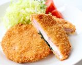 チーズがトロ〜っと【ミルフィーユハムカツ作り方7写真