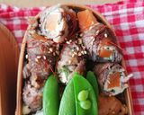 お弁当★とろりチーズ&大葉★牛肉巻き作り方10写真