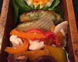 卯月15　グリンピースご飯弁当作り方5写真
