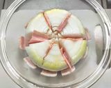 丸ごと新玉ねぎと刻みベーコンのレンジ蒸し作り方6写真