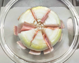 丸ごと新玉ねぎと刻みベーコンのレンジ蒸し作り方6写真