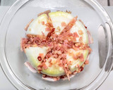 丸ごと新玉ねぎと刻みベーコンのレンジ蒸し作り方7写真