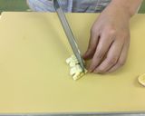 【離乳食中期】バナナのきな粉かけ作り方1写真