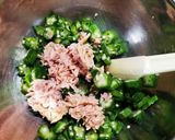 最強簡単☆オクラとシーチキン和え♪作り方2写真